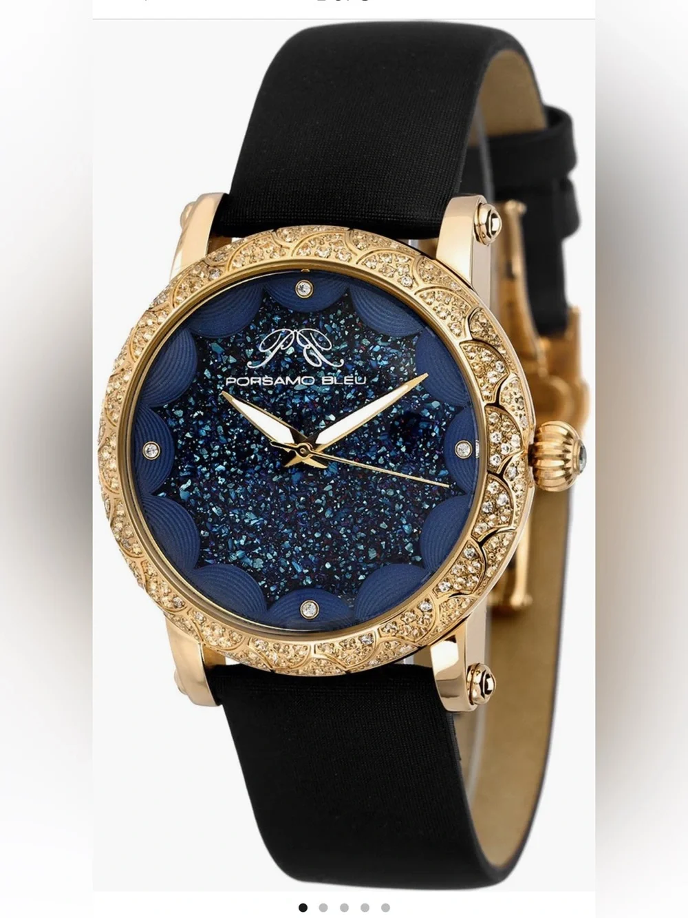 PORSAMO BLEU Genevieve Topaz & Crystal Watch, 38mm